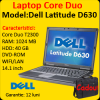 Laptop ieftin dell latitude d630, core duo t2300 1.66ghz,