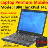 Laptop second  IBM ThinkPad T41, Pentium M 1.6ghz, 512mb, 40gb, Combo, 14 inci
