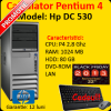 PC Second Hand HP DC530 tower, Pentium 4, 2.8 GHz, 1GB RAM, 80 GB HDD, DVD-ROM