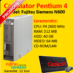 Unitate Centrala Fujitsu Siemens Scenic N600 P4, 2600 MHz, 512Mb, 40Gb, CD-ROM