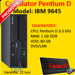 OFERTA: IBM MT-M 9645-CTO, Dual Core 3 GHz, 1 GB, 80 HDD, DVD