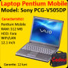 Laptop second sony vaio pcg-v505dp, pentium m 1.6ghz, 512mb, combo,