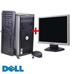 Unitate Dell OptiPlex 745, Intel Core 2 Duo E4500, 2.2 GHz, 2GB DDR2, 80GB HDD, DVD-ROM + Monitor LCD