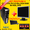 Computer Ieftin NEC Powermate VL6 Pentium, 4 3.0 Ghz, 1024 MB RAM, 80 GB HDD, DVD + Monitor LCD