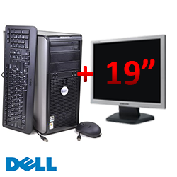 Computer sh Dell OptiPlex 745, Intel Core 2 Duo E4500, 2.2 GHz, 2GB DDR2, 80GB HDD, DVD-ROM + Monitor LCD 19 inch