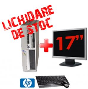 HP DC7700 SFF, Intel Core 2 Duo E6400, 2.13Ghz, 1Gb DDR2,HDD 160Gb SATA, DVD-RW + Monitor LCD 17Inch