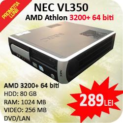 NEC POWERMATE VL350 AMD Athlon 3200+, 64 biti, 1024mb, 80 gb, DVD-ROM