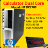 Computer HP DC 7700 SFF, Intel Pentium Dual Core, 2.8Ghz, 1Gb DDR2, 80Gb, DVD-ROM