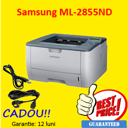 Imprimanta second hand Samsung ML-2855ND, Laser monocrom, Duplex, Retea, USB, 28 ppm A4