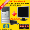 Pachet HP DC230 MT, Pentium 4, 2.8ghz, 1GB, 80gb, DVD-ROM + Monitor LCD