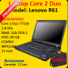 Lenovo r61, core 2 duo t7100, 1.8ghz, 1gb ddr2, 80gb,