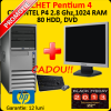 Pachet HP DC7100, Pentium 4, 2.8 GHz, 1GB RAM, 80 GB HDD, DVD-ROM + Monitor LCD