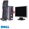 Calculator Dell Optiplex 755 SFF, Intel Core 2 Duo E6300, 1.87Ghz, 2048Mb RAM, 160Gb HDD, DVD-ROM + Monitor LCD
