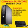 Unitate desktop Dell Optiplex GX760, Pentium Dual Core E5200, 2.5Ghz, 2Gb DDR2, 80Gb, DVD-ROM
