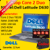 Dell latitude d630, intel core 2 duo t8100 2.0 ghz, 2gb ddr2, 160gb,