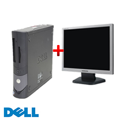 Pachet Dell Optiplex GX270, Desktop, Intel Pentium 4, 2.8GHz, 2GB DDR, 40GB HDD, DVD-ROM + Monitor LCD