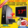 Calculator Dell Optiplex GX755 Desktop, Intel Core 2 Duo E6300, 1.8 Ghz, 1Gb DDR2, 160Gb, DVD + Monitor LCD 17 inch