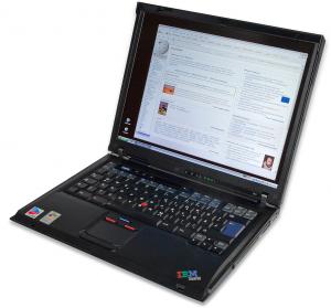 LaptopIBM ThinkPad R50, Intel Celeron 1.5Ghz, 1gb RAM, 40Gb HDD, DVD-ROM