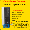Licenta windows 7 + hp dc7900, intel celeron 440 , 2.0ghz, 2gb ddr2,