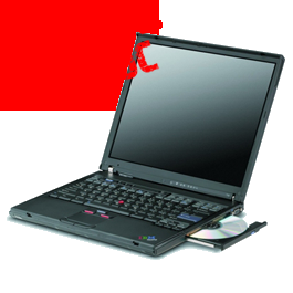 Laptop second hand IBM ThinkPad T43 Intel Mobile Pentium M 1.86GHz, 2gb, 60 gb, Combo
