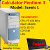 Calculator ieftin fujitsu siemens scenic l, pentium 3, 933mhz, 384mb,