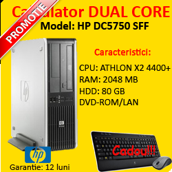 Calculator Second Hand HP DC5750 DESKTOP, AMD ATHLON X2 4400+, 2 GB, 80 HDD, DVD