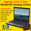HP Compaq 2510p, Intel U7600, 1.2ghz, 2Gb DDR2, 80Gb HDD, DVD-RW, 12 inci