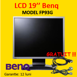 LCD Second Hand Benq FP93G, 19 inci, 1280 x 1024 dpi, VGA, DVI