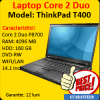 Laptop ieftin lenovo thinkpad t400, core 2 duo p8700, 4gb ddr3, 160gb,