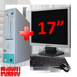 Pavhet Super Computer Fujitsu Scenic D, Procesor Pentium 4, 1.6ghz,Memorie RAM 512Mb, HDD 20Gb, CD-ROM + Monitor de 17 Inch LCD