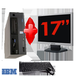 Pachet PC Desktop IBM ThinkCentre M50-8187, Procesor Intel Pentium 4, 3.0Ghz,Memorie RAM 1Gb, HDD 40Gb, DVD-ROM+ Monitor LCD 17 inch