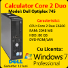 Windows 7 Pro + Dell Optiplex 745, Core 2 Duo E6300 1.86Ghz, 2Gb , 80Gb, DVD-ROM