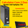 Dell optiplex 755 desktop, intel core 2 duo e6550,