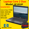 Hp 6910p, core 2 duo t7500, 2.2ghz, 2gb ddr2, 160gb, dvd-rom, 14 inci