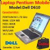 Laptop second dell latitude d610, pentium m 1.73ghz, 1 gb