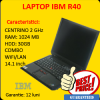 Laptop ieftin ibm r40 centrino 2ghz, 1024 mb