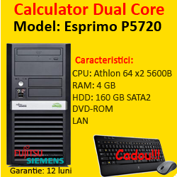 OFERTA: Fujitsu Siemens P5625, Athlon Dual Core 64 x2 5600B, 2.9Ghz, 4Gb DDR2, 160Gb, DVD-ROM