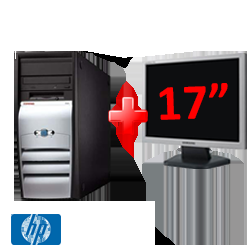Pachet Oferta Computer HP Ieftin COMPAQ D510,Procesor Intel Pentium 4, 2.4GHZ, Memorie RAM 512MB DDR,HDD 40GB, CD-RW + Monitor LCD 17 Inch