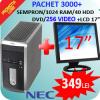 Sistem nec sempron 3000+/ 1024ram/ 40ghdd/ dvd + lcd17 inch la