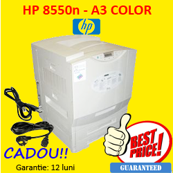 IMPRIMANTA A3: HP Color LaserJet 8550n, 24 ppm, Retea, 600 x 600 dpi