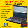Laptop ieftin second HP 6910p Business Notebook, Intel Core 2 Duo T7500, 2.2ghz, 2Gb, 80Gb, DVD-RW