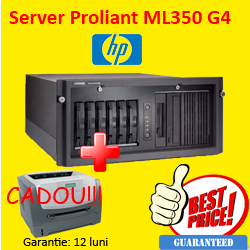 Server Second Hand  HP Proliant ML350 G4 Rack 4U, Intel Xeon 3.2Ghz, 2x 80Gb , 2x 750Gb, 2Gb DDR2 ECC