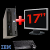 Super Oferta Pachet Calculator SFF IBM M58E,Procesor Intel Core 2 Duo E6300, 1.86Ghz,Memorie 2Gb DDR2,HDD 250Gb SATA,Unitate Optica DVD-RW + Monitor LCD 17 Inch