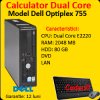 Calculatoare Dell Optiplex 755 Desktop, Dual Core E2220, 2.4Ghz, 2Gb DDR2, 80Gb, DVD-ROM