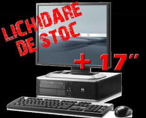 Pachet Calculator Hp DC7900, Core 2 Duo E7500, 2.93Ghz, 2Gb DDR2, 160Gb, DVD-RW+Monitor 17inch