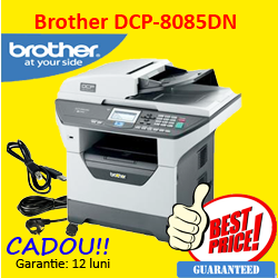 Imprimanta Brother DCP-8085DN, Monocrom, 32 ppm, Copiator, Scanner, Cartus si Cilindru Noi