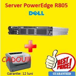 Dell PowerEdge R805, 2x AMD Opteron 2378 Quad Core, 2.4Ghz, 64Gb DDR2 ECC, Fara HDD