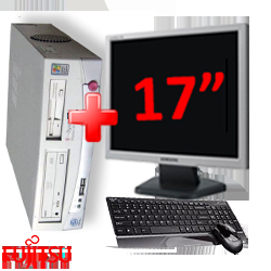 Pachet Super Oferta Desktop T-System SlimLine 20, Pentium 4, 3.2Ghz, 512Mb DDR, 80Gb, DVD-ROM + Monitor 17 Inch LCD