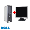 Calculator Dell Optiplex 755, Desktop, Intel Core 2 Duo E4400, 2.0Ghz, 1GB DDR2, 80GB HDD, DVD-ROM + Monitor LCD