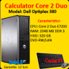 Dell optiplex 380 sff, core 2 duo e7200, 2.53ghz, 2gb ddr3, 320gb hdd,